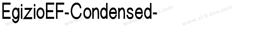 EgizioEF-Condensed字体转换