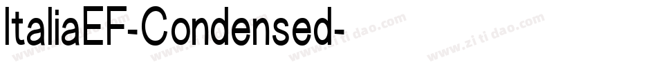 ItaliaEF-Condensed字体转换