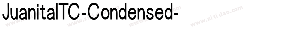 JuanitaITC-Condensed字体转换