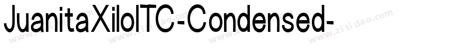 JuanitaXiloITC-Condensed字体转换