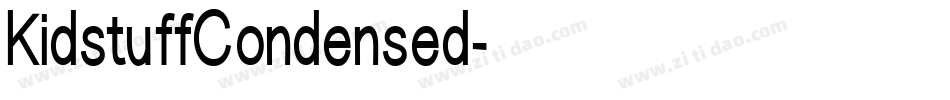 KidstuffCondensed字体转换