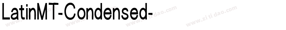LatinMT-Condensed字体转换
