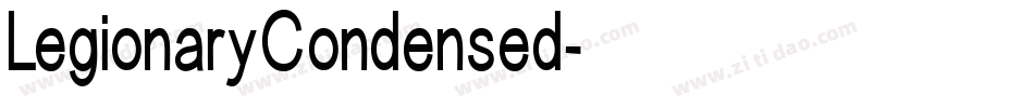 LegionaryCondensed字体转换