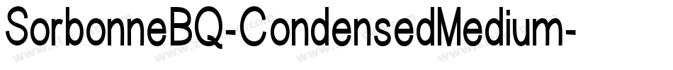 SorbonneBQ-CondensedMedium字体转换