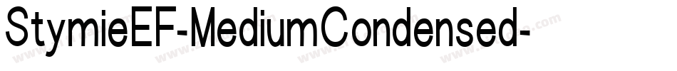 StymieEF-MediumCondensed字体转换