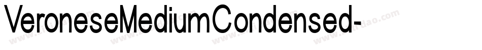 VeroneseMediumCondensed字体转换