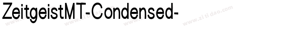 ZeitgeistMT-Condensed字体转换