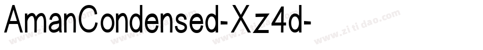 AmanCondensed-Xz4d字体转换