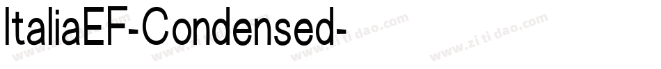ItaliaEF-Condensed字体转换