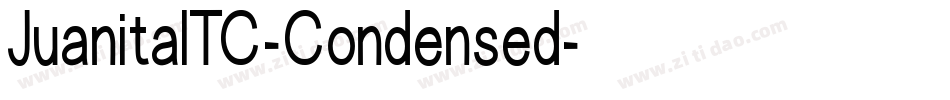 JuanitaITC-Condensed字体转换