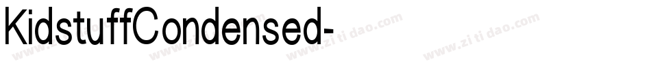KidstuffCondensed字体转换