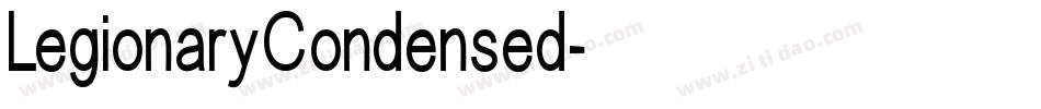 LegionaryCondensed字体转换