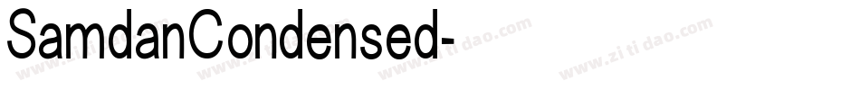 SamdanCondensed字体转换