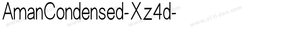 AmanCondensed-Xz4d字体转换