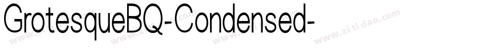 GrotesqueBQ-Condensed字体转换