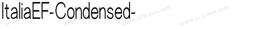 ItaliaEF-Condensed字体转换