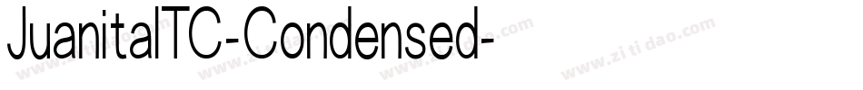 JuanitaITC-Condensed字体转换
