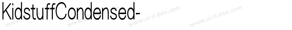 KidstuffCondensed字体转换
