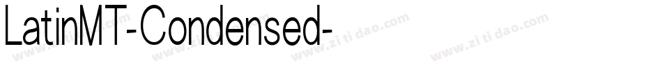 LatinMT-Condensed字体转换
