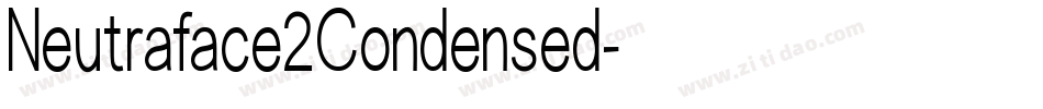 Neutraface2Condensed字体转换