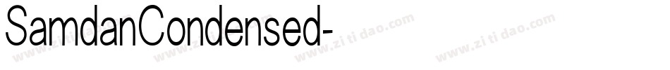 SamdanCondensed字体转换