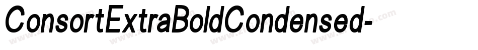 ConsortExtraBoldCondensed字体转换