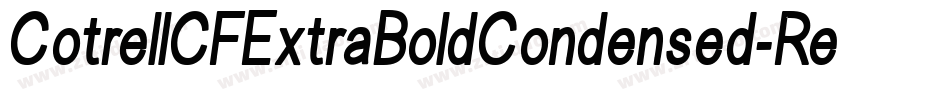 CotrellCFExtraBoldCondensed-Regular字体转换