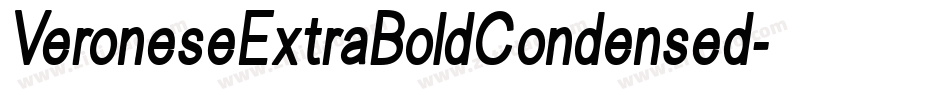 VeroneseExtraBoldCondensed字体转换