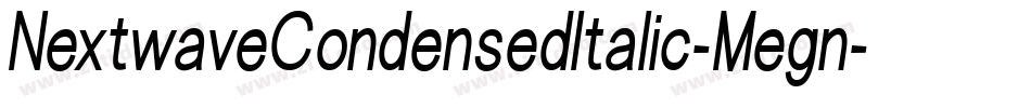 NextwaveCondensedItalic-Megn字体转换