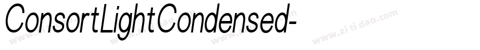 ConsortLightCondensed字体转换