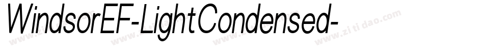 WindsorEF-LightCondensed字体转换