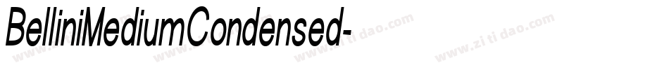 BelliniMediumCondensed字体转换