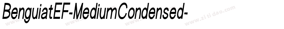 BenguiatEF-MediumCondensed字体转换