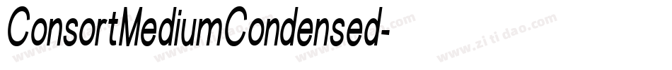 ConsortMediumCondensed字体转换