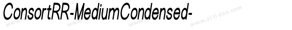 ConsortRR-MediumCondensed字体转换