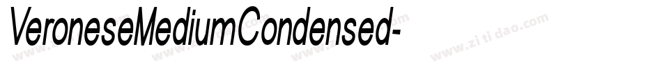 VeroneseMediumCondensed字体转换