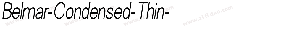 Belmar-Condensed-Thin字体转换