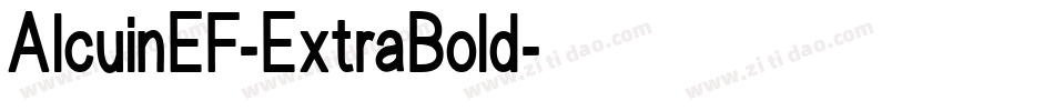 AlcuinEF-ExtraBold字体转换