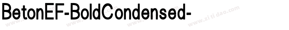 BetonEF-BoldCondensed字体转换