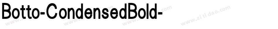 Botto-CondensedBold字体转换 Botto-CondensedBold字体转换