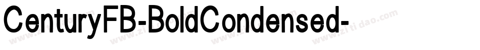 CenturyFB-BoldCondensed字体转换
