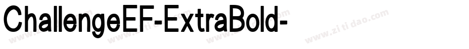 ChallengeEF-ExtraBold字体转换