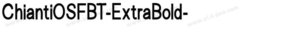 ChiantiOSFBT-ExtraBold字体转换