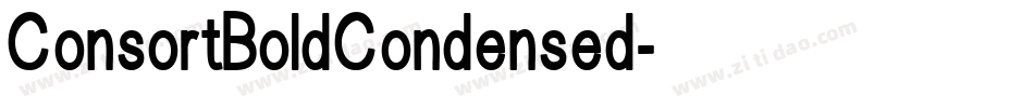 ConsortBoldCondensed字体转换