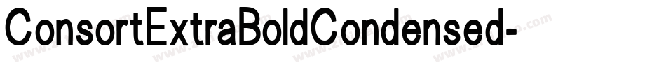 ConsortExtraBoldCondensed字体转换