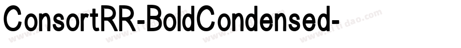 ConsortRR-BoldCondensed字体转换
