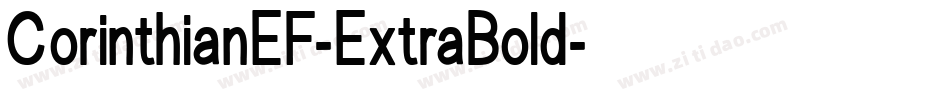 CorinthianEF-ExtraBold字体转换