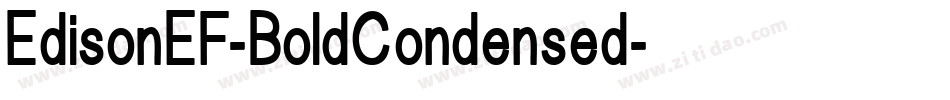 EdisonEF-BoldCondensed字体转换