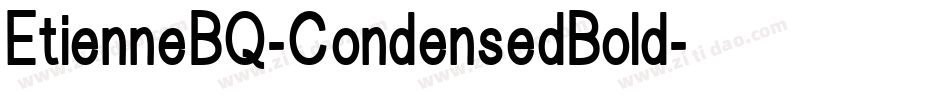 EtienneBQ-CondensedBold字体转换