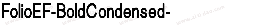 FolioEF-BoldCondensed字体转换